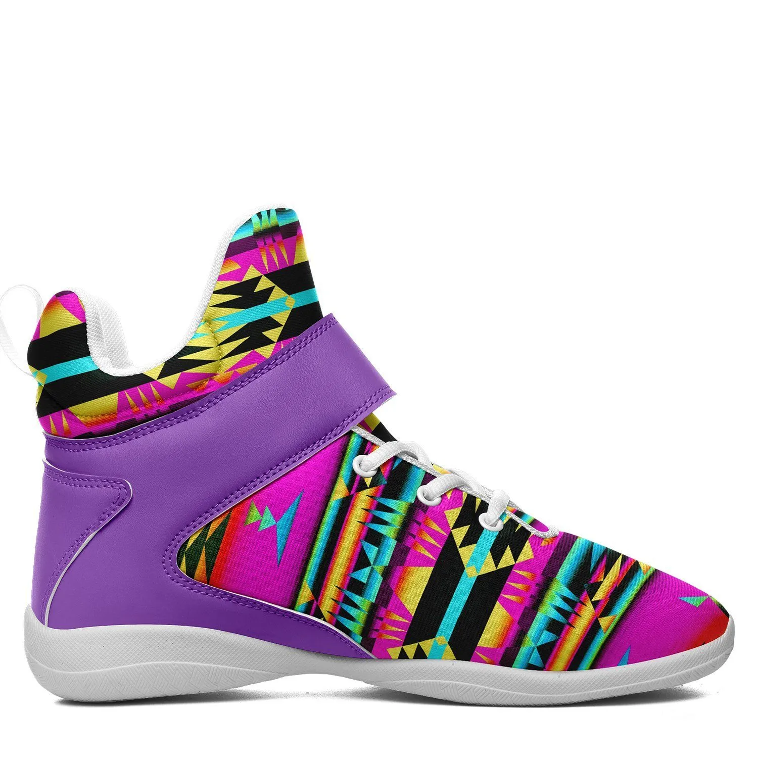 Between the Sunset Mountains Ipottaa Basketball / Sport High Top Shoes - White Sole