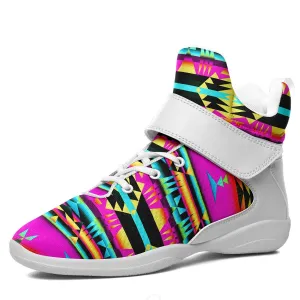 Between the Sunset Mountains Ipottaa Basketball / Sport High Top Shoes - White Sole