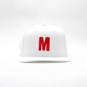 Big M Logo Limited Edition Snapback - White/Red