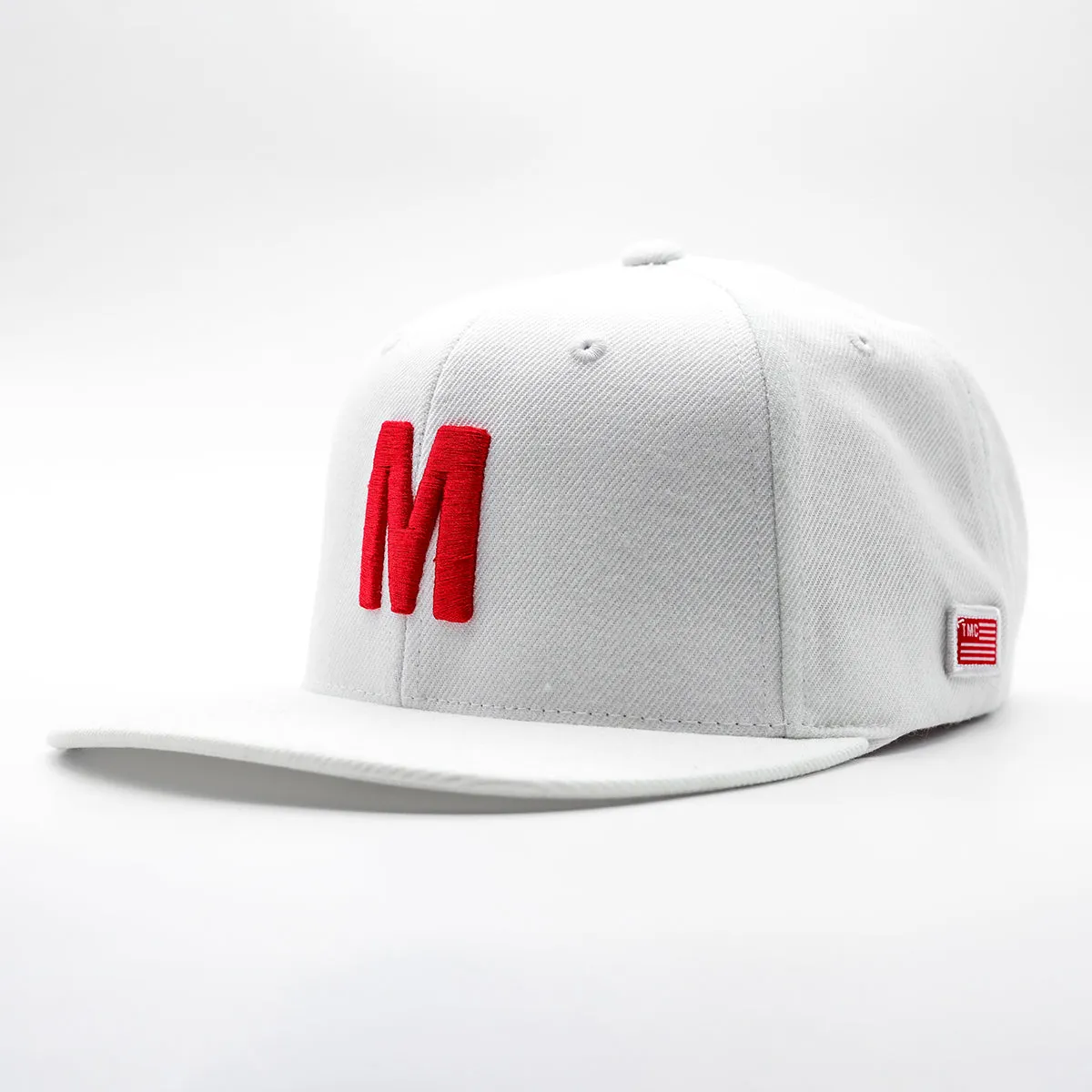 Big M Logo Limited Edition Snapback - White/Red