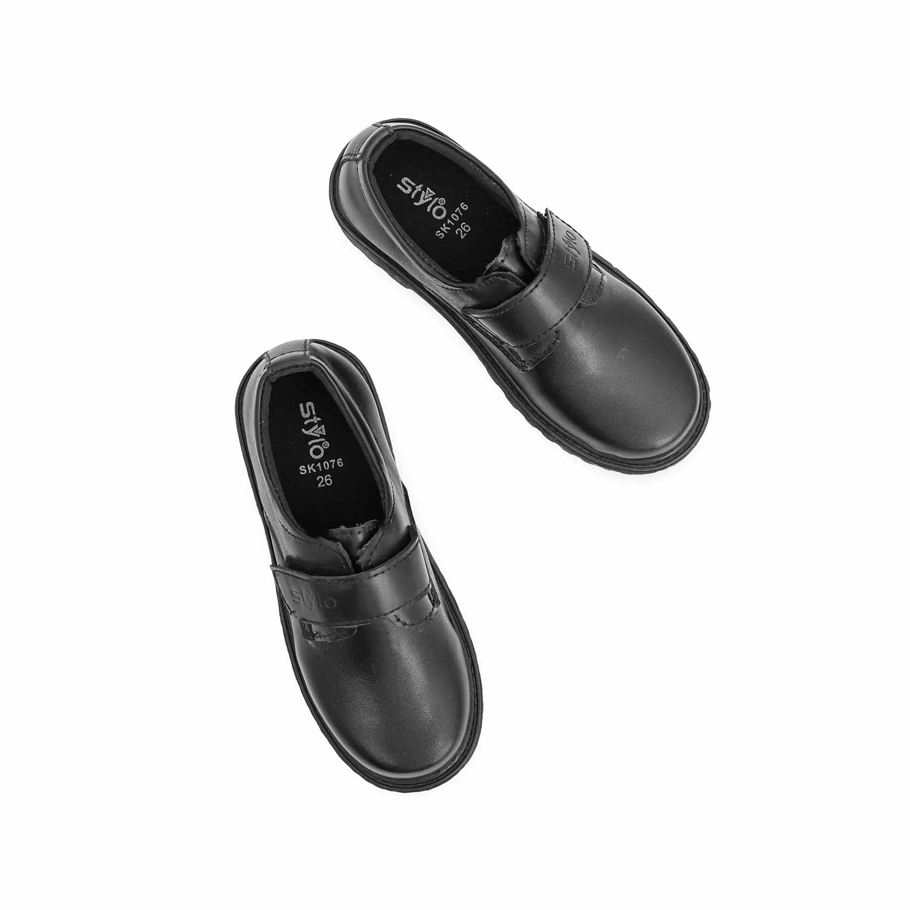 Boys Black School Shoes SK1076