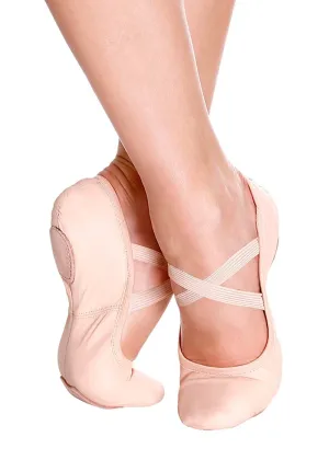 Brit Leather Split-Sole Ballet Shoe (Ballet Pink-40)