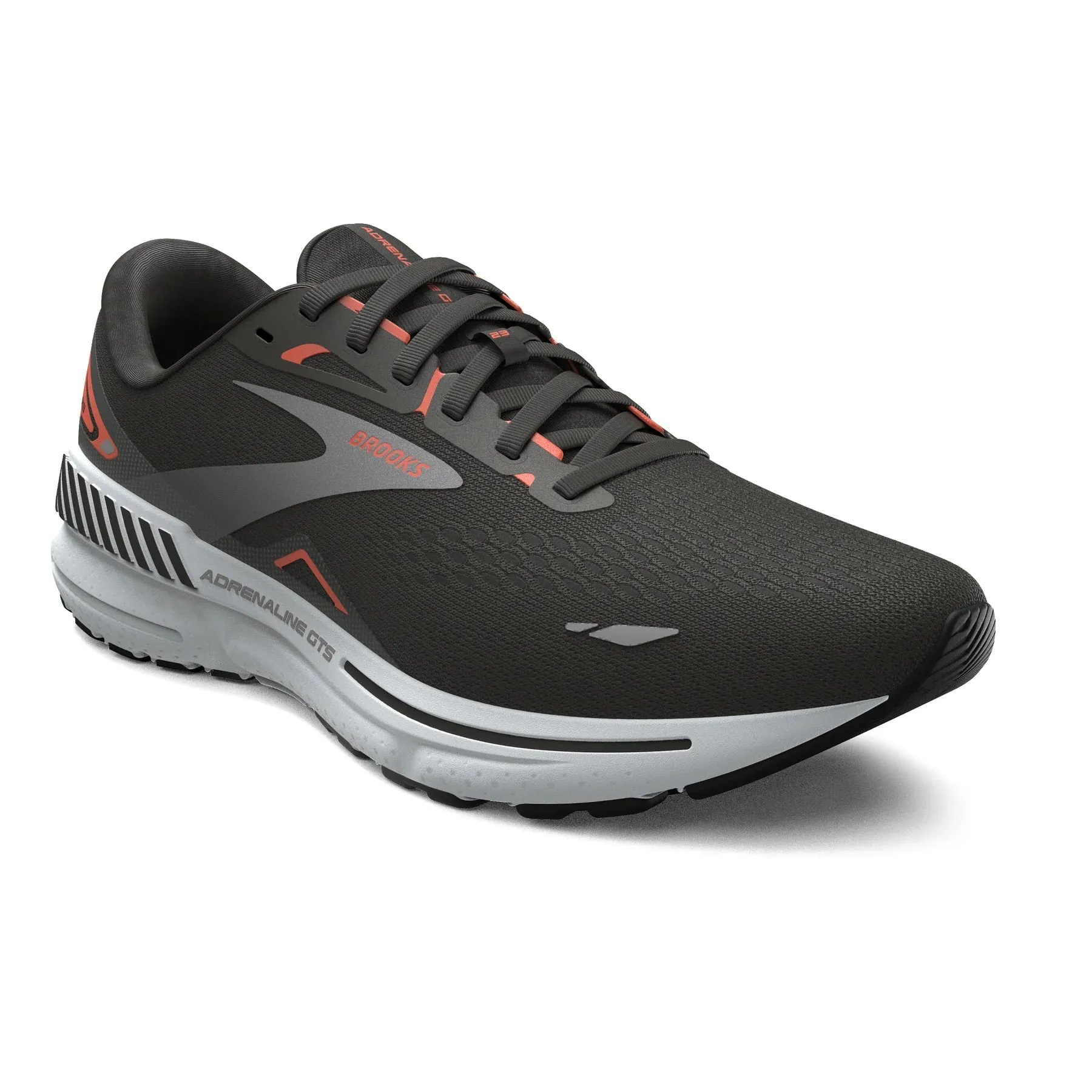 Brooks Adrenaline GTS 23 Men's Black/Mandarin Red/Silver