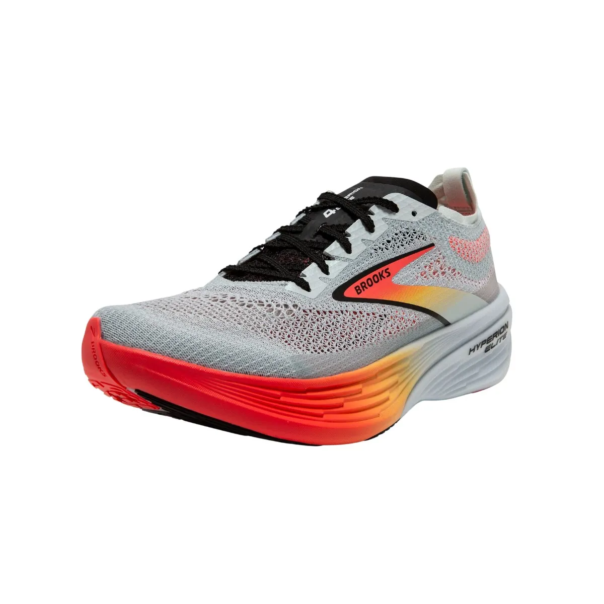 Brooks Hyperion Elite 4 Grey Orange Unisex Sneakers SS24