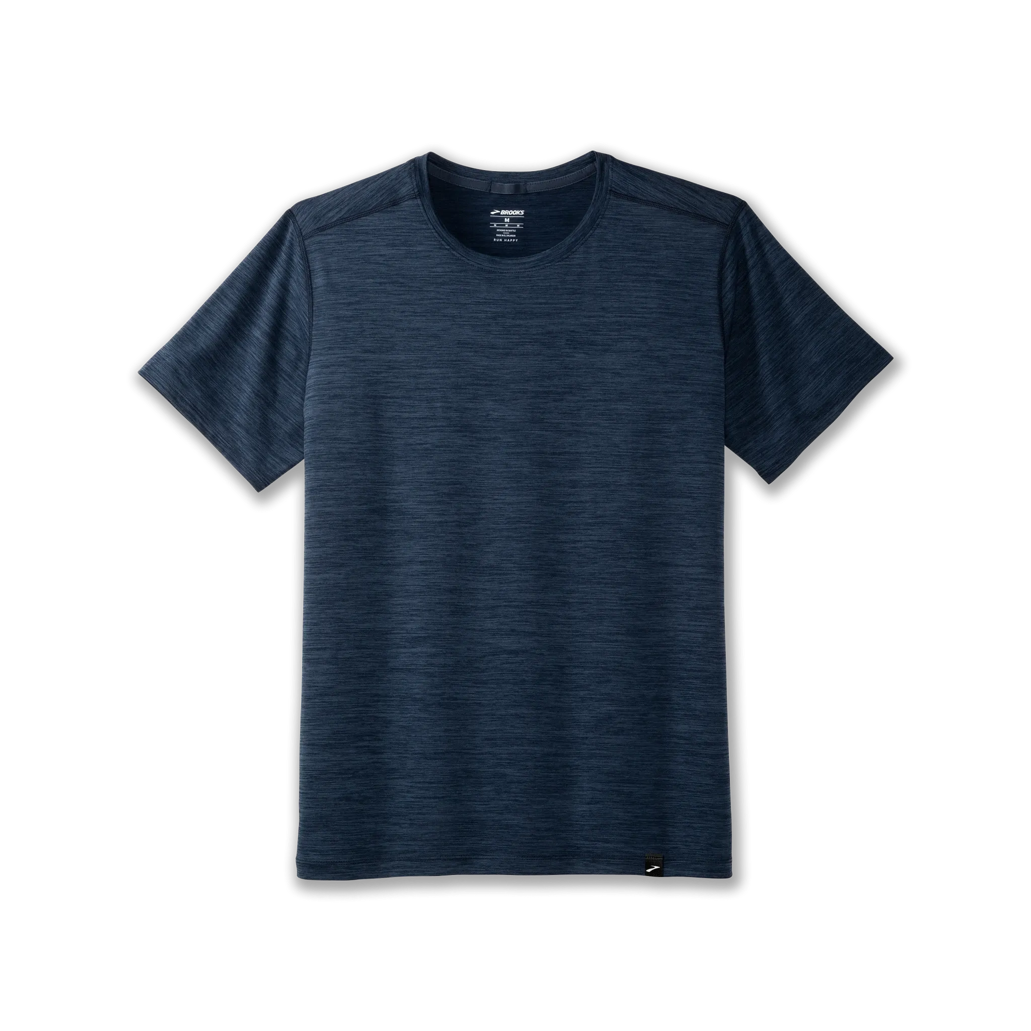 Brooks | Luxe Short Sleeve | Men's | Heather Blue/Slate