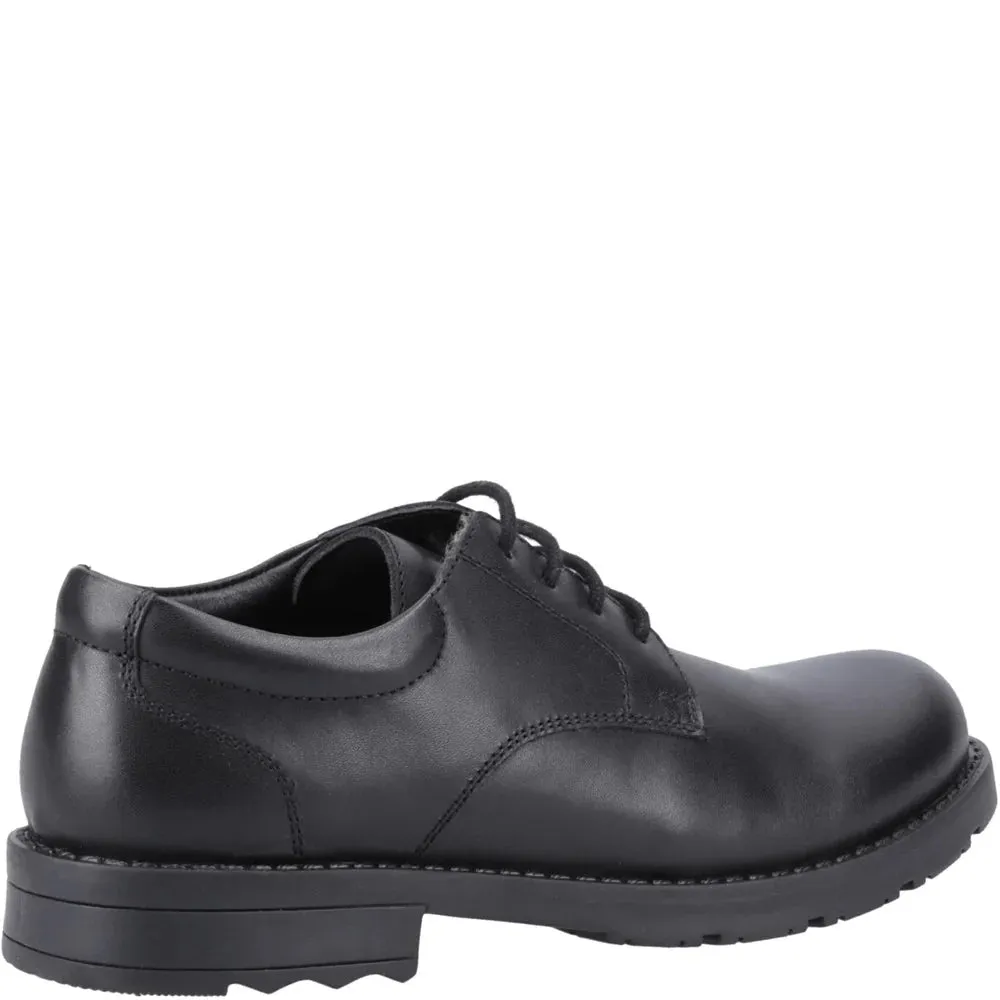 BRUNO Boys Leather Lace-Up Shoes Black