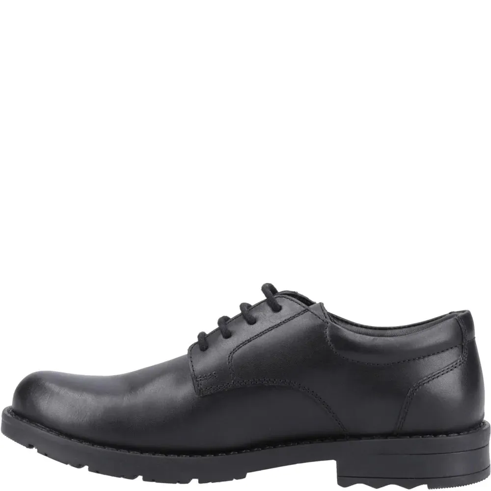 BRUNO Boys Leather Lace-Up Shoes Black