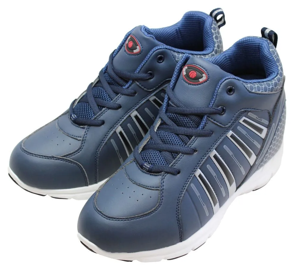 CALDEN Lightweight Blue Elevator Sneakers - Four Inches - K3333