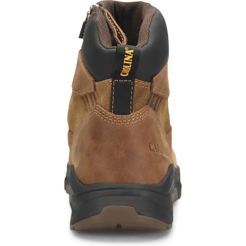 Carolina Men's Subframe 6" WP Side Zip Comp Toe Work Boot -Brown- CA5550