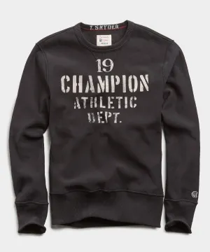 Champion 19 Athletic Dept. Sweatshirt in Blacktop