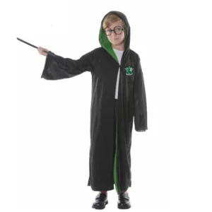 Children Harry Potter Style Wizard Costume - Green