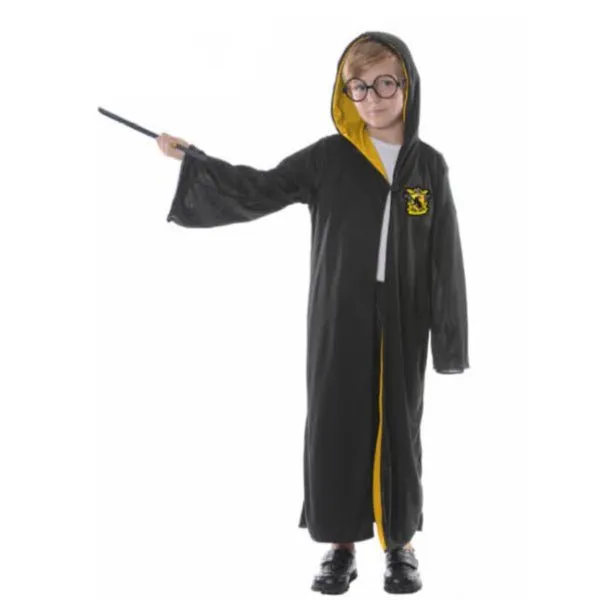 Children Harry Potter Style Wizard Costume - Yellow