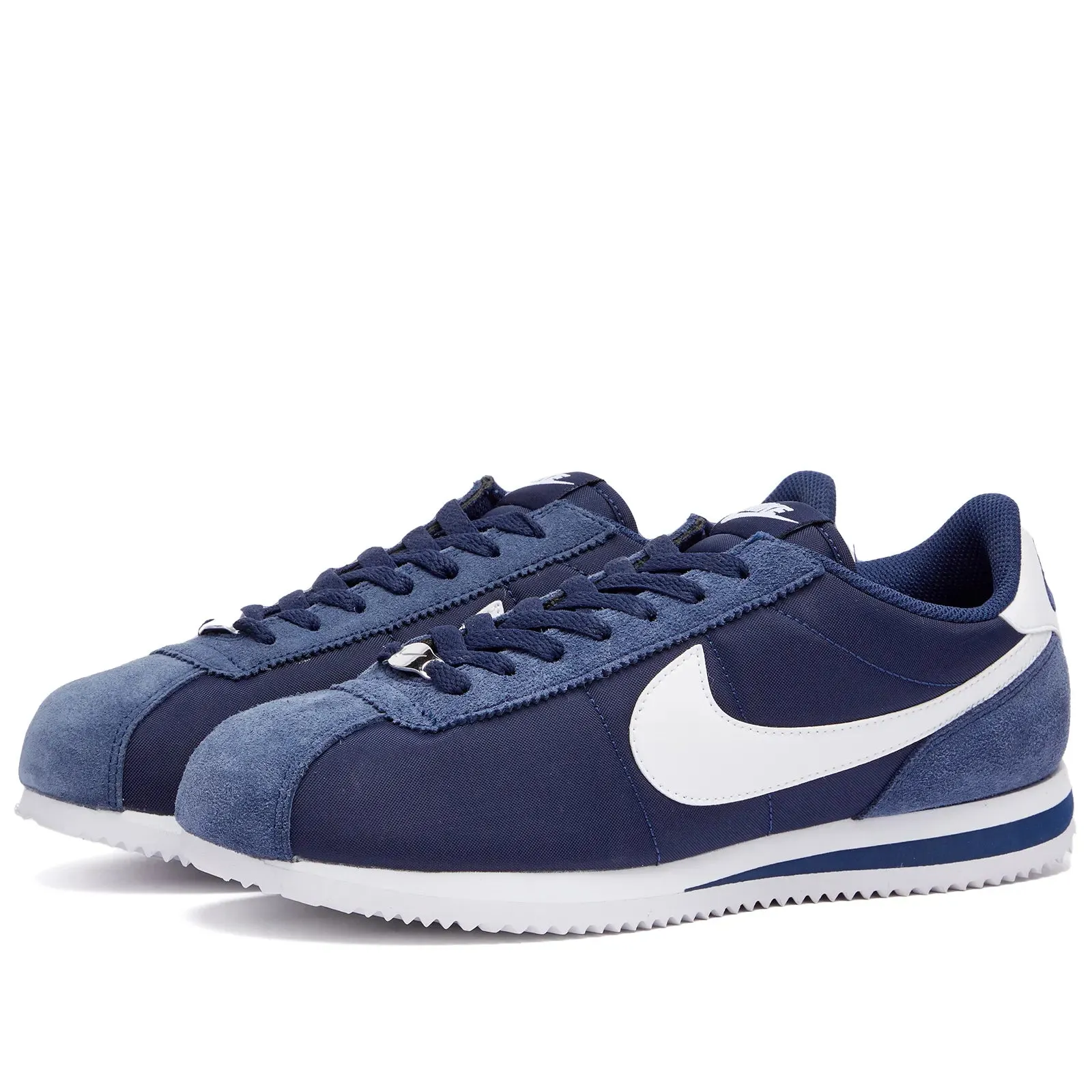 Classic Cortez Navy Blue/White Nylon Suede