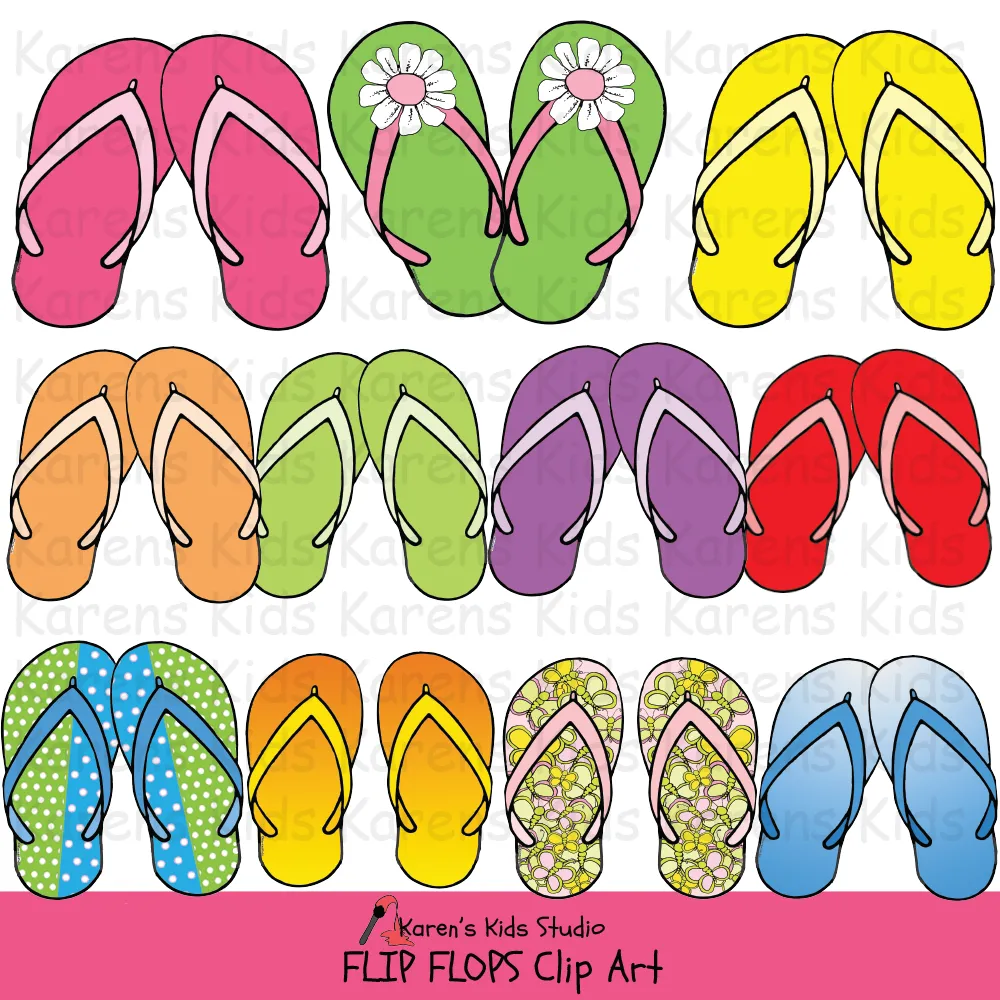 Clip Art Flip Flops