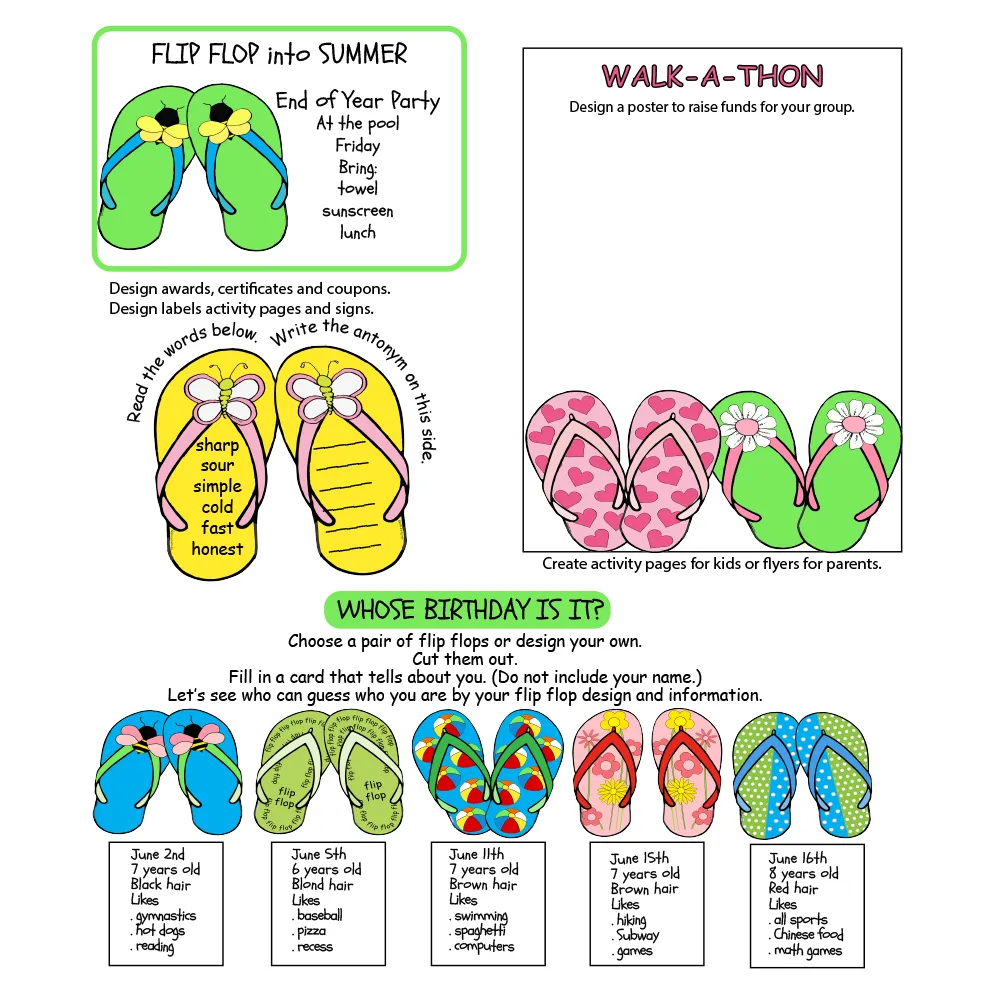 Clip Art Flip Flops