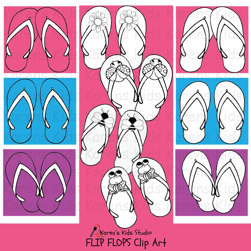 Clip Art Flip Flops