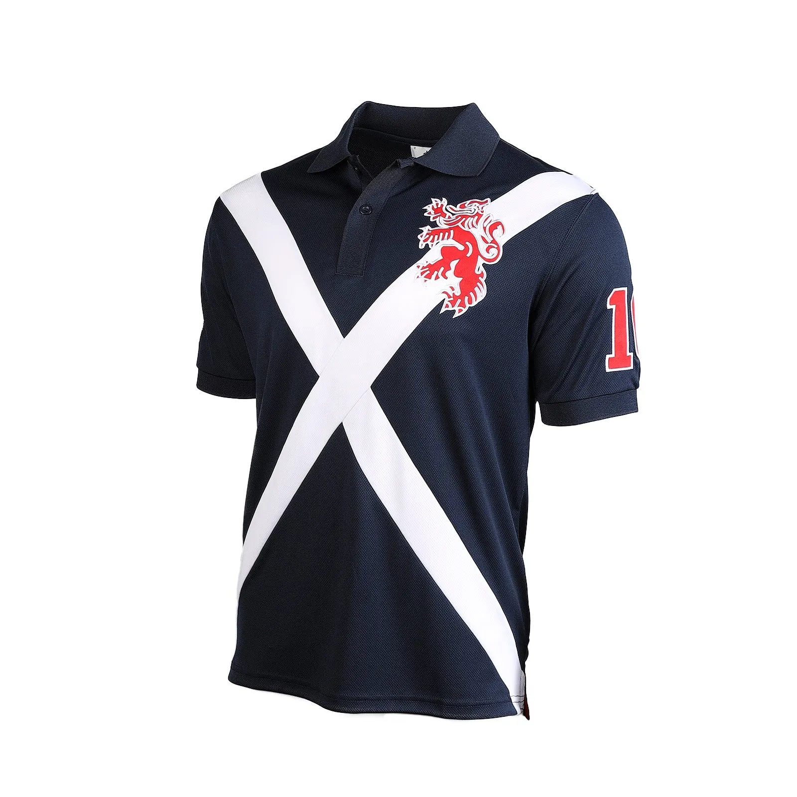 Cooldry Scotland Saltire & Lion Rampant Polo Shirt