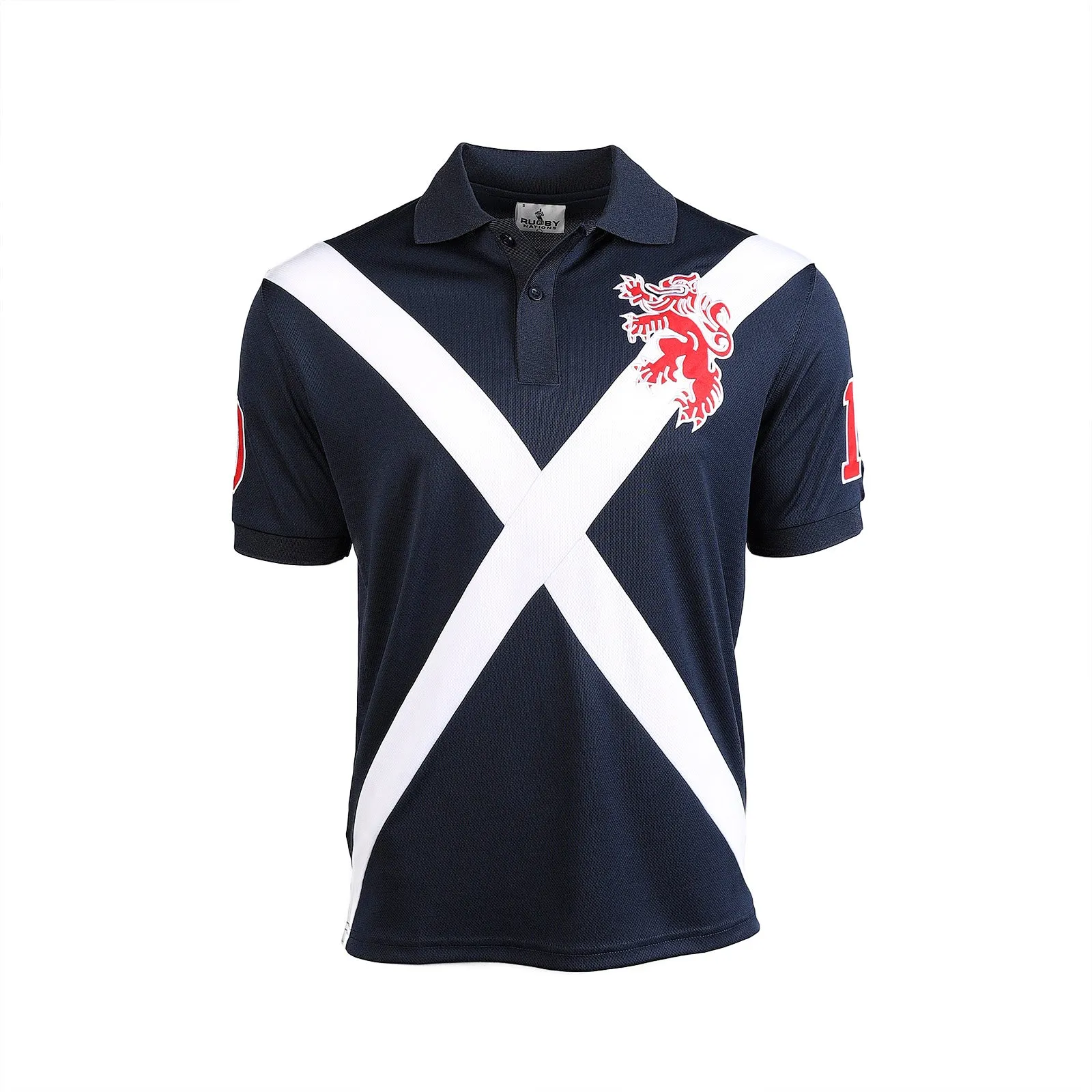 Cooldry Scotland Saltire & Lion Rampant Polo Shirt