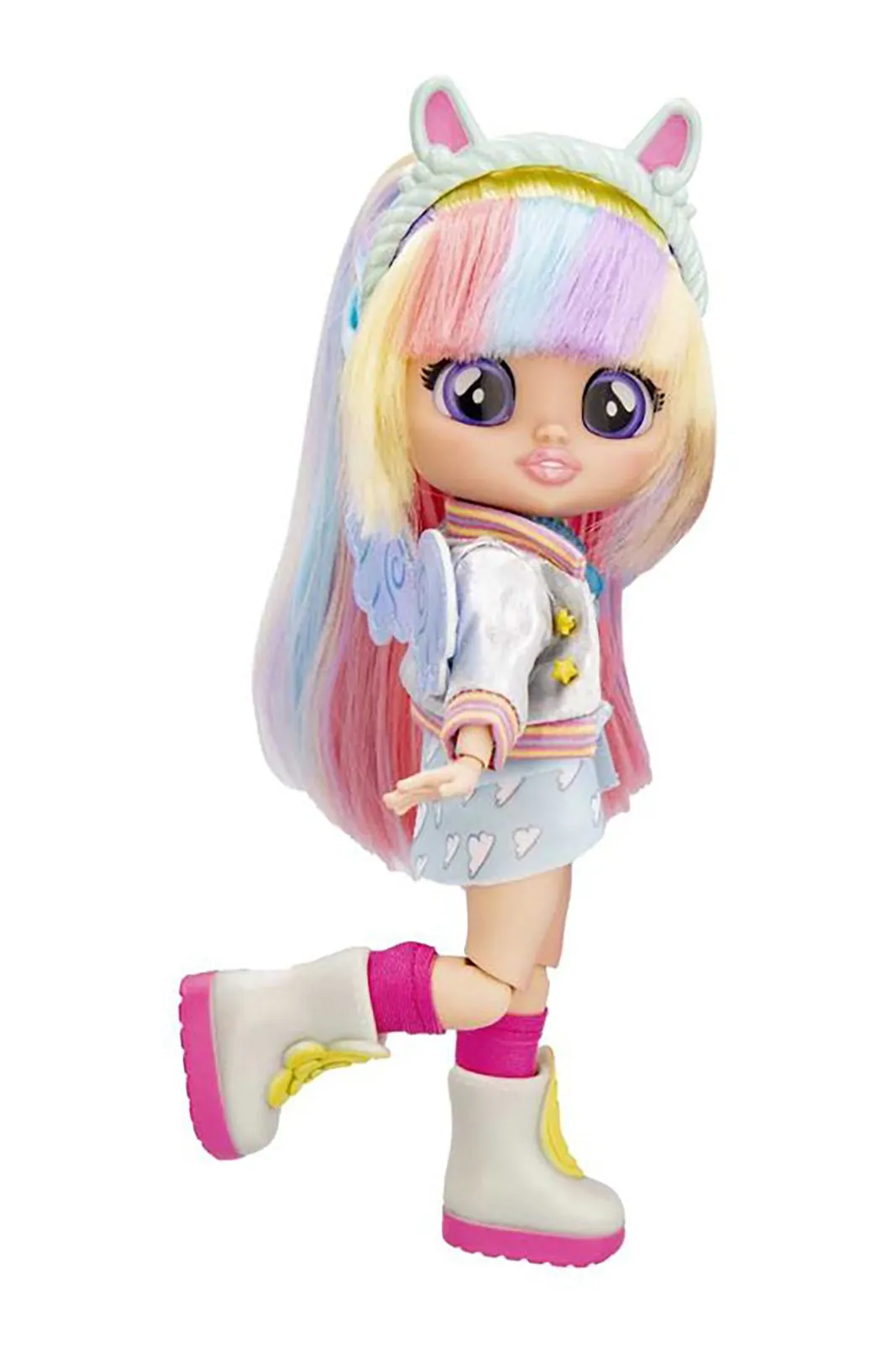 Cry Babies Bff Pink Girls Doll Jenna 7 Piece (8 Inch)