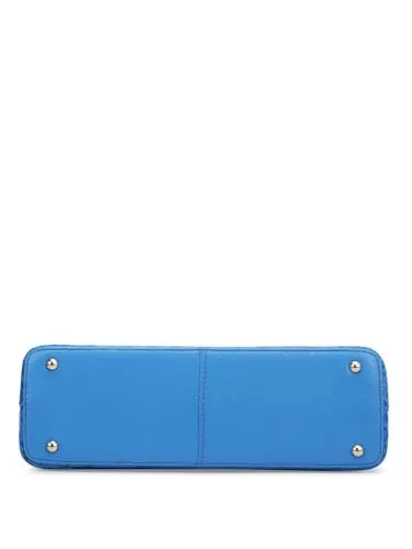 Da Milano Genuine Leather Blue Sling Bag (01457) (Small)