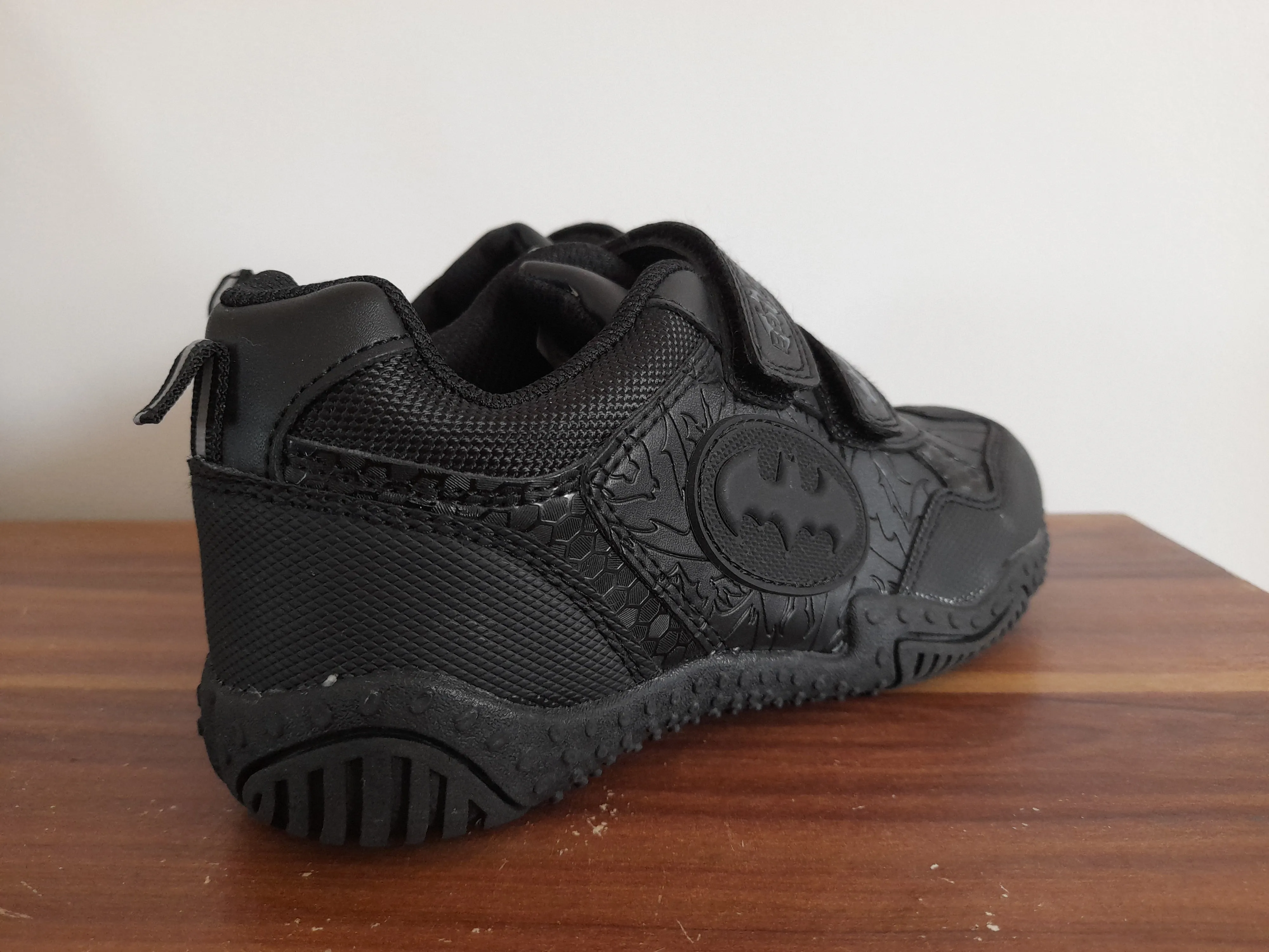 DC Comics Batman Black Boys School Shoes