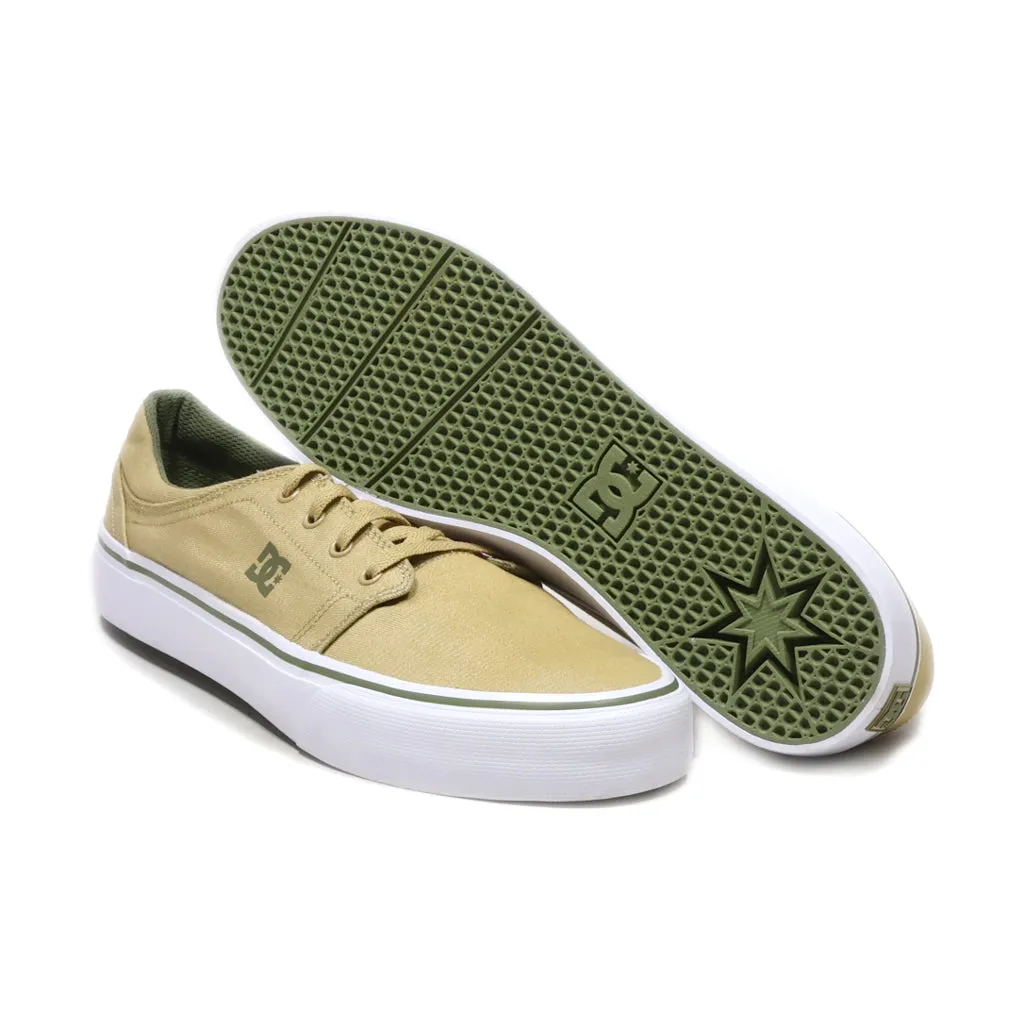 Dc Shoes Trase Se Low-Top Sneakers Canvas Yellow Colour For Men