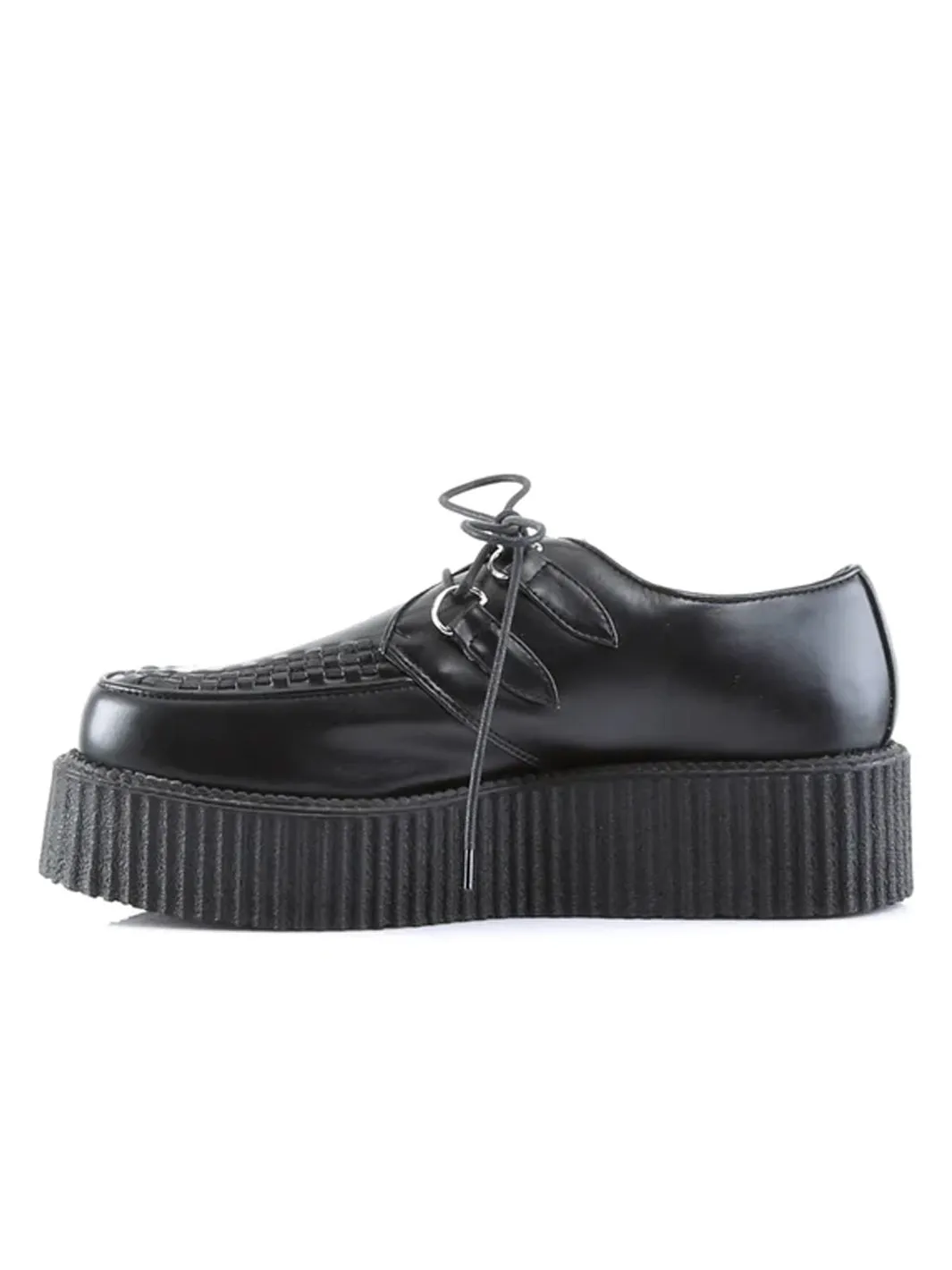 DEMONIA V-CREEPER-502 - BLACK VEGAN LEATHER ✰ PRE ORDER ✰