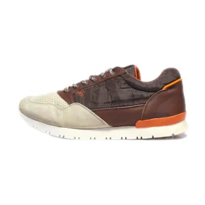 Diesel Low-Top Sneakers Fabric Brown Colour For Men