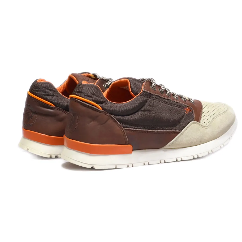 Diesel Low-Top Sneakers Fabric Brown Colour For Men