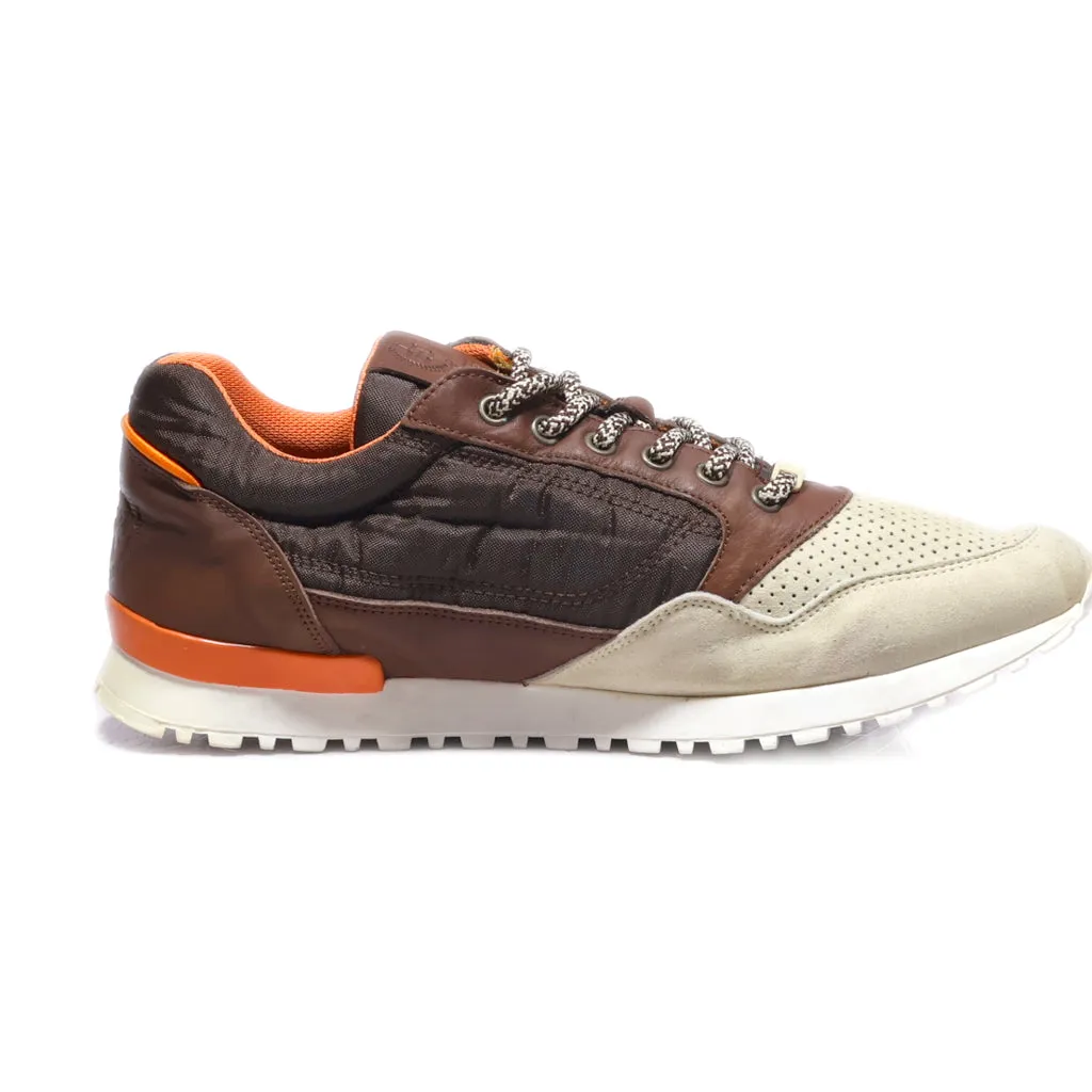 Diesel Low-Top Sneakers Fabric Brown Colour For Men