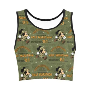 Disneyland Half Marathon Women's Athletic Crop Top