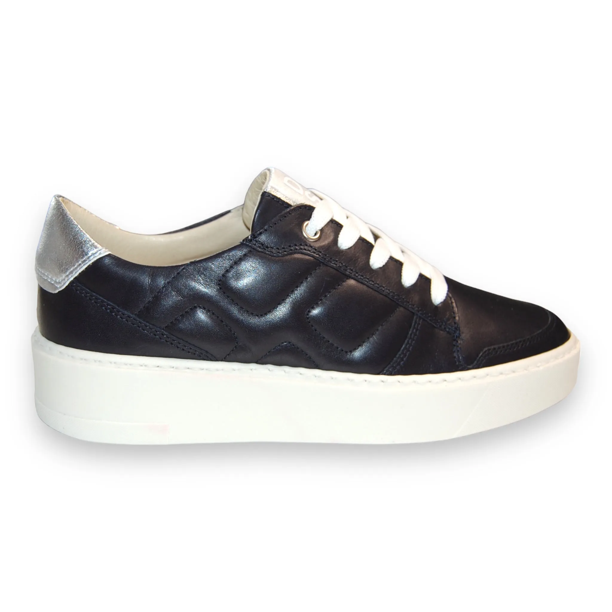 DL Sport Quilted Leather Sneaker Navy