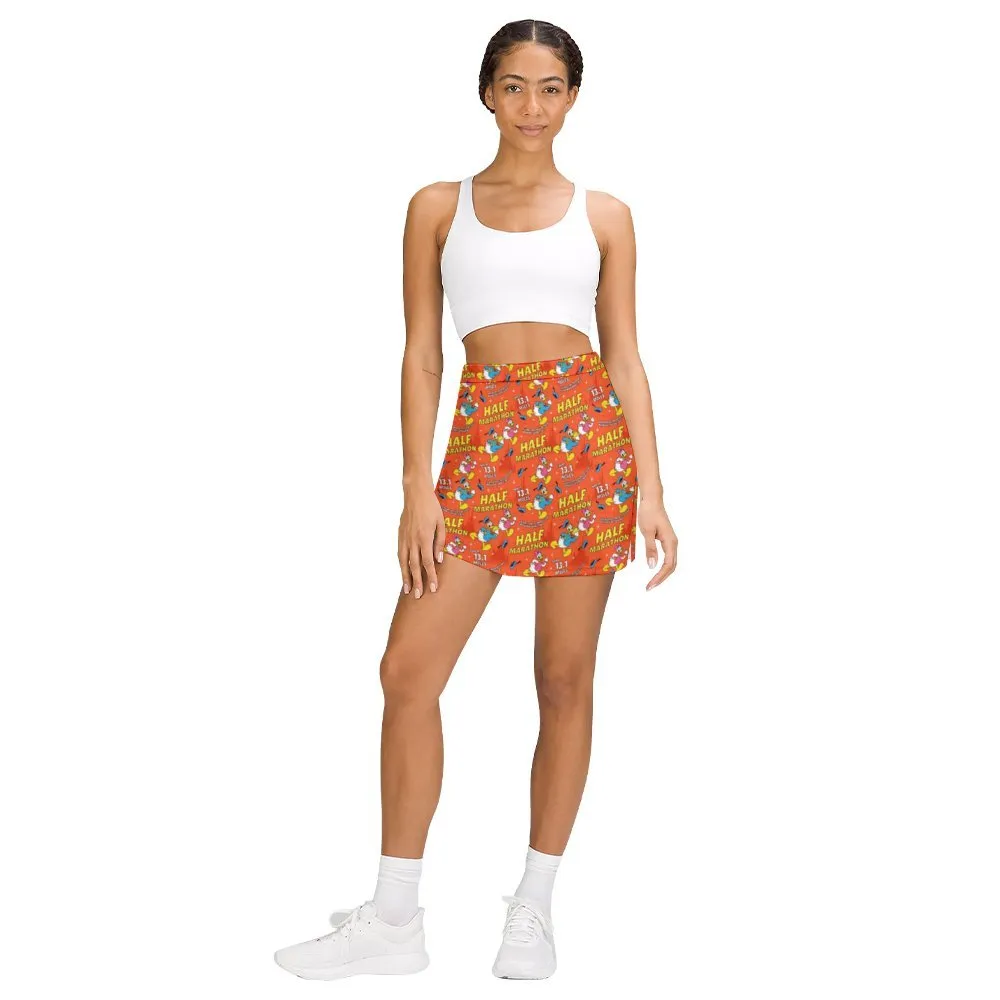 Donald And Daisy Half Marathon Athletic A-Line Skirt With Pocket