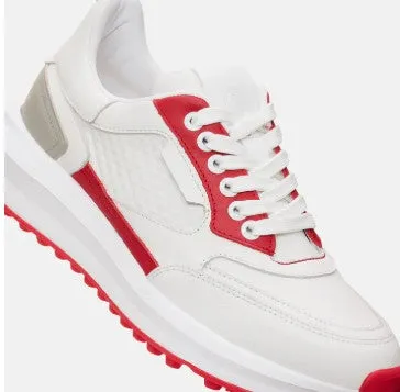 Duca Del Cosma Alana Golf Shoe in White/Red