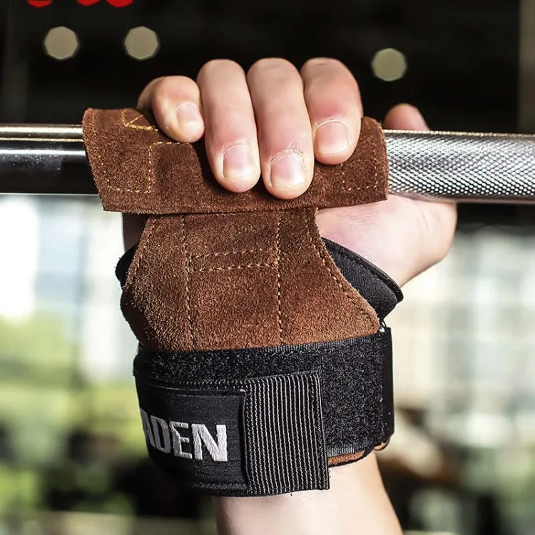 EADEN Pull-ups Booster Gloves Horizontal Bar Non-slip Wrist Assist Belt Fitness Bracer, Size:S(Microfiber)