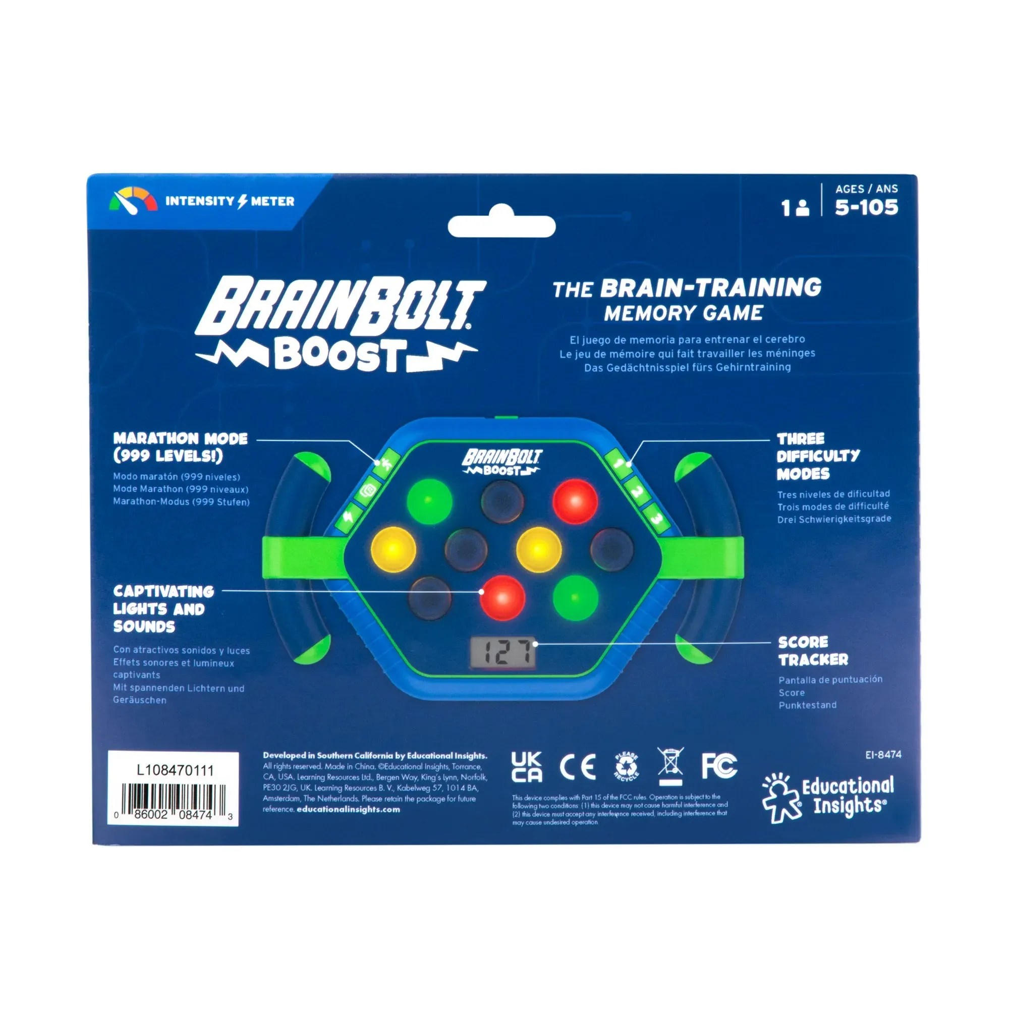 Educational Insights -  BrainBolt Boost Memory Game