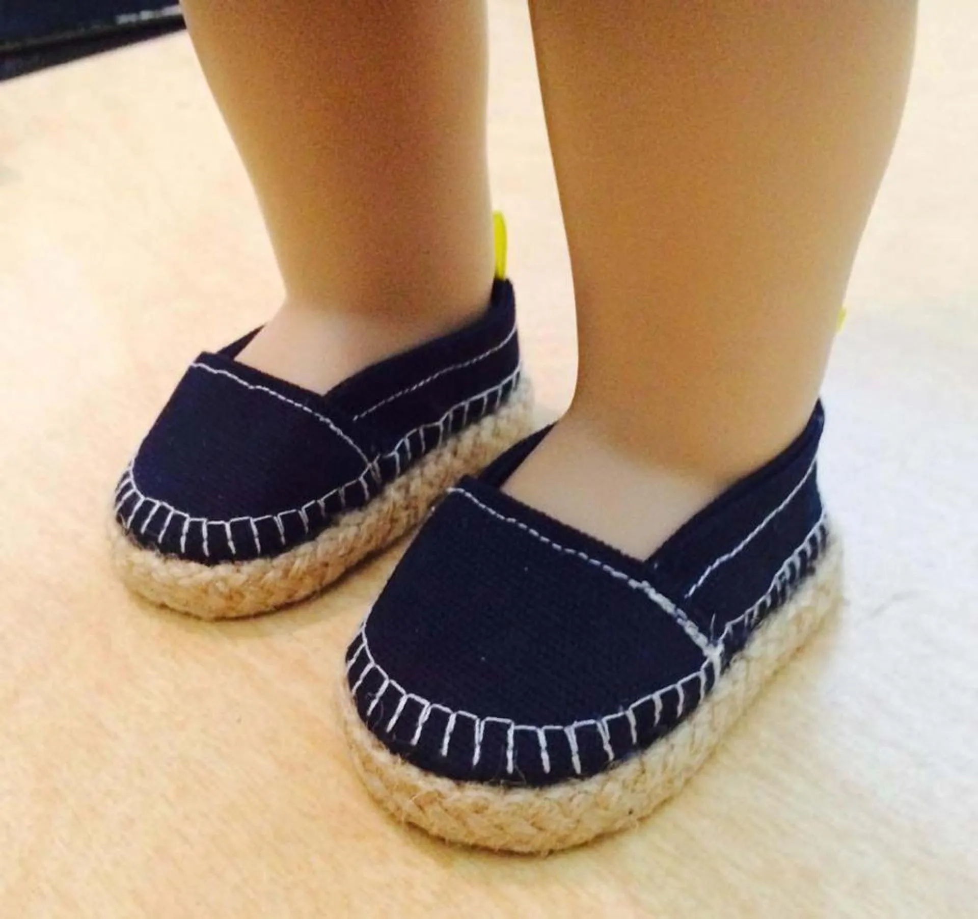 Espadrille Shoes Sewing Pattern for 18" Dolls