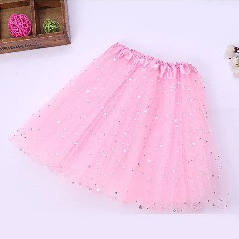 FancyDressWale Unicorn Pink Tutu LED Skirt and Top Birthday Dress for Girls-A10