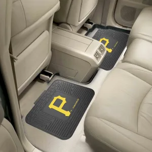 Fanmats Pittsburgh Pirates Back Seat Car Utility Mats - 2 Piece Set