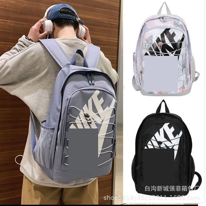 Fashion Brand Letter Backpack Large Capacity Student Schoolbag Men's and Women's Backpacks Sports Travel Computer Bag Outdoor High School Student