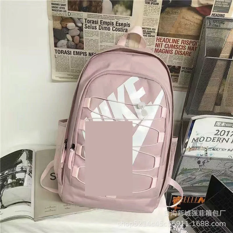 Fashion Brand Letter Backpack Large Capacity Student Schoolbag Men's and Women's Backpacks Sports Travel Computer Bag Outdoor High School Student