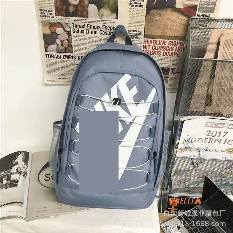 Fashion Brand Letter Backpack Large Capacity Student Schoolbag Men's and Women's Backpacks Sports Travel Computer Bag Outdoor High School Student