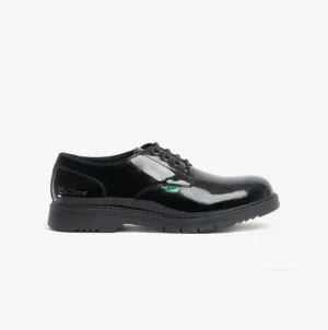 FINLEY LO Teen Girls Leather Derby Shoes Patent Black