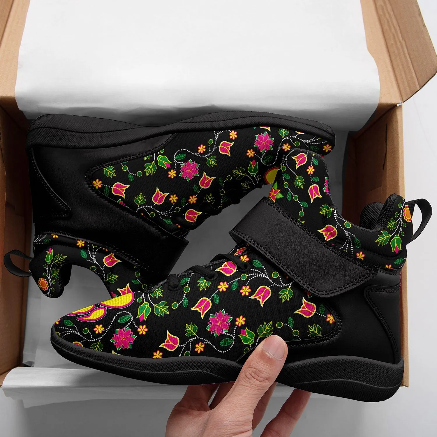 Floral Bearpaw Kid's Ipottaa Basketball / Sport High Top Shoes