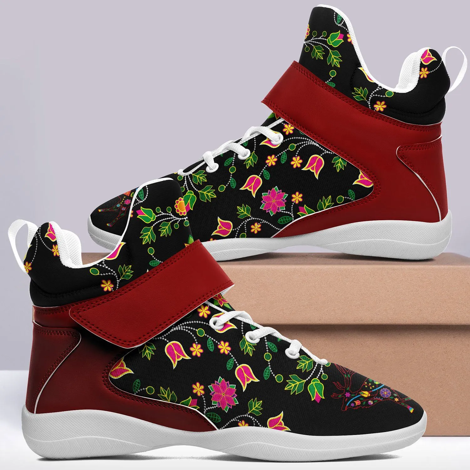 Floral Elk Ipottaa Basketball / Sport High Top Shoes