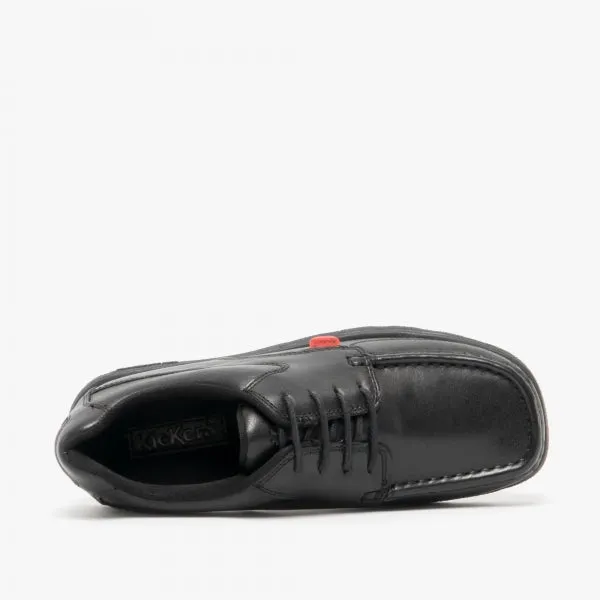 FRAGMA LACE 4 Eyelet Boys Shoes Black