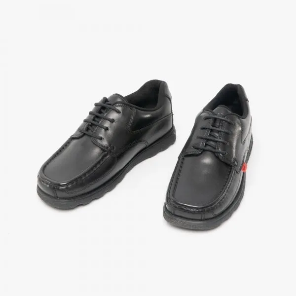 FRAGMA LACE 4 Eyelet Boys Shoes Black