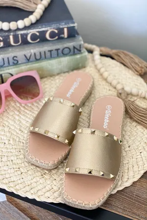 Grace Sandals: Gold