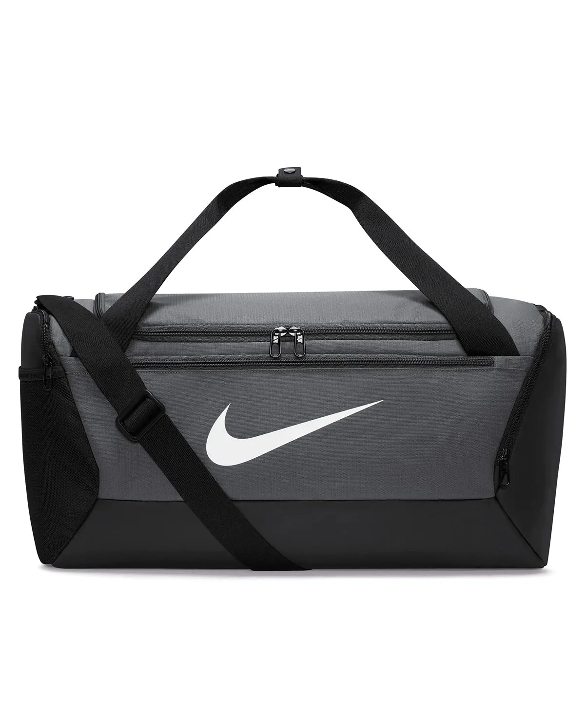 Grey/Black/White - Nike Brasilia small duffle 9.5 (41L)