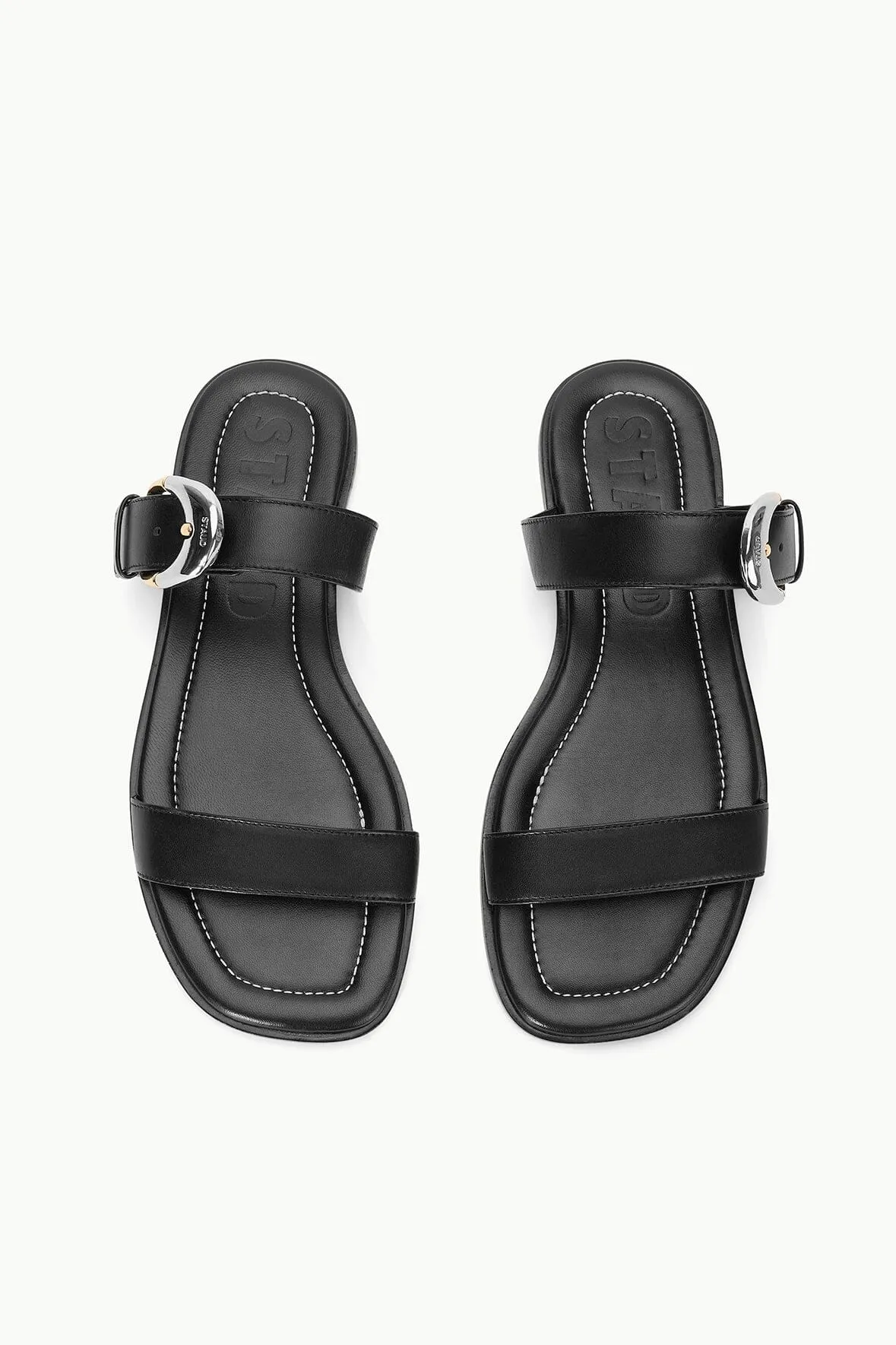 HARLOW FLAT SANDAL | BLACK